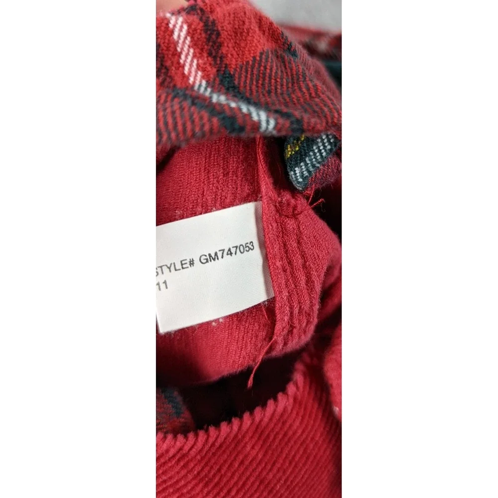 VTG Ralph Lauren Dress Girl 6 Red Corduroy Scottie Dog Shift Embroidery READ